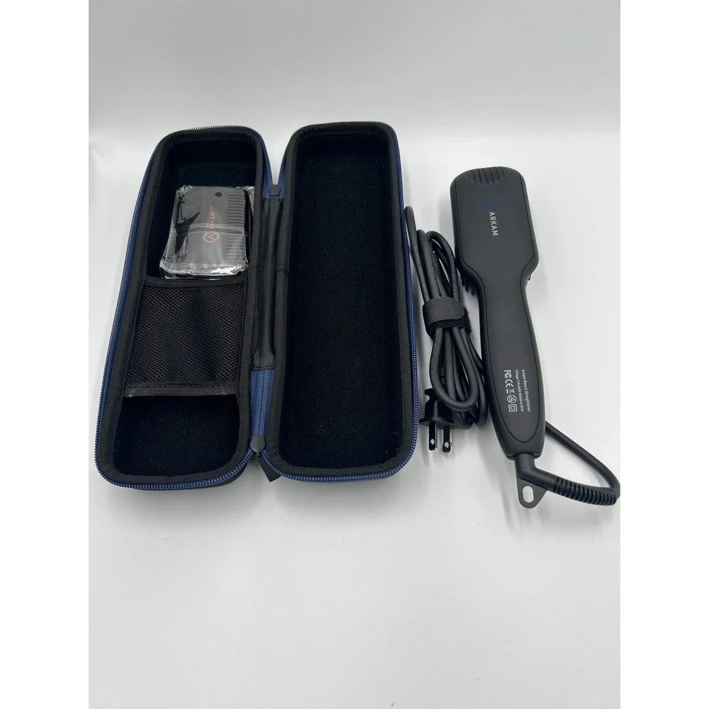 Arkam Beard Straightener Brush for Men Ionic Ceramic Hair Grooming Kit Black 60W